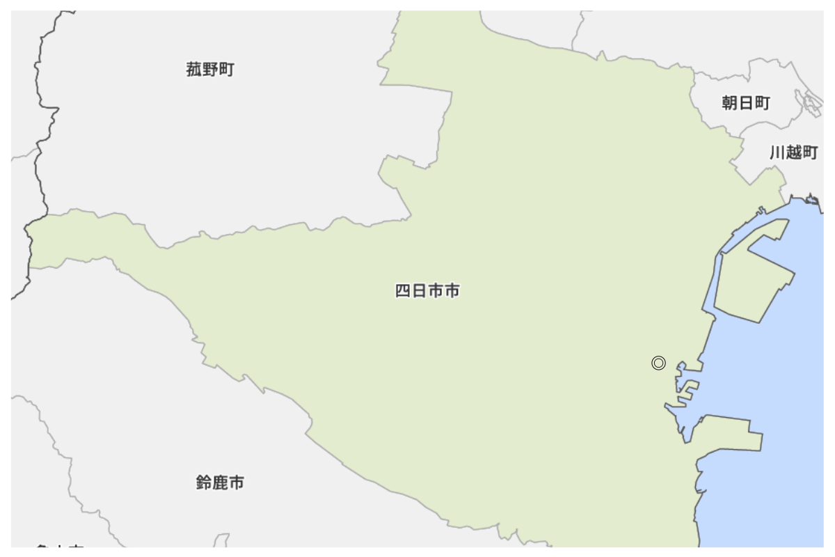 四日市市エリアマップ
