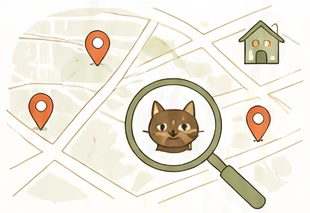 猫と住まいを探せる地図